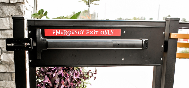 emergency push bar installation in West Melbourne