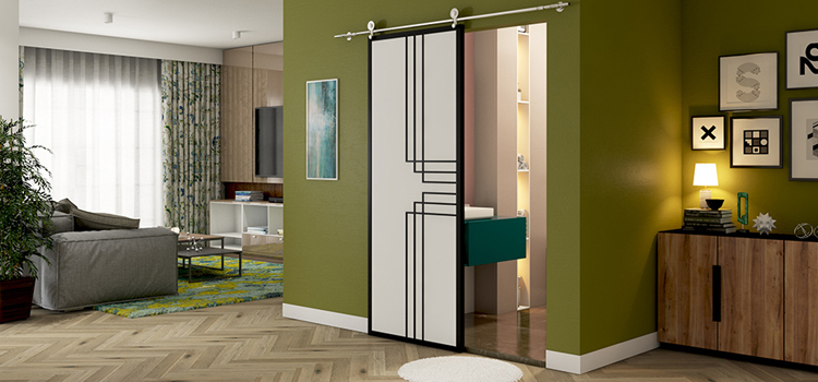 sliding bathroom door installation in West Melbourne